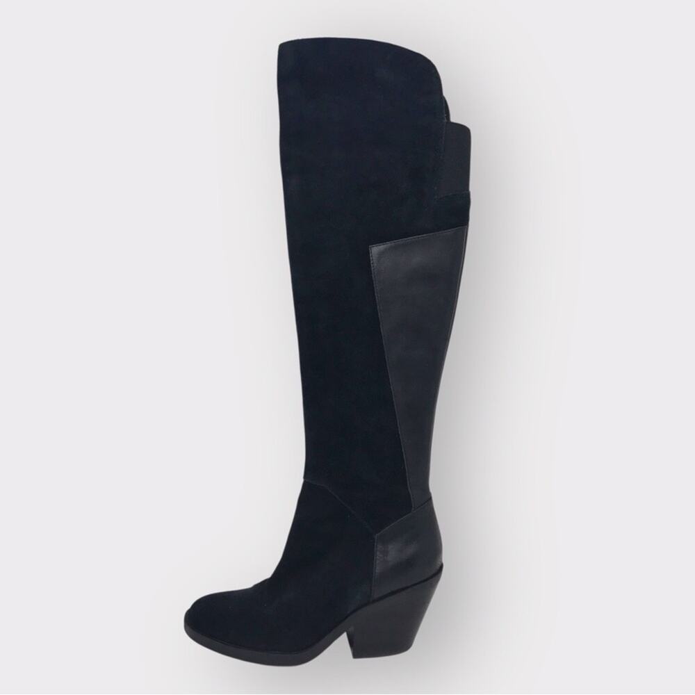 Naya Black Suede & Leather Boots Over the Knee Boots 7M - Picture 4 of 13
